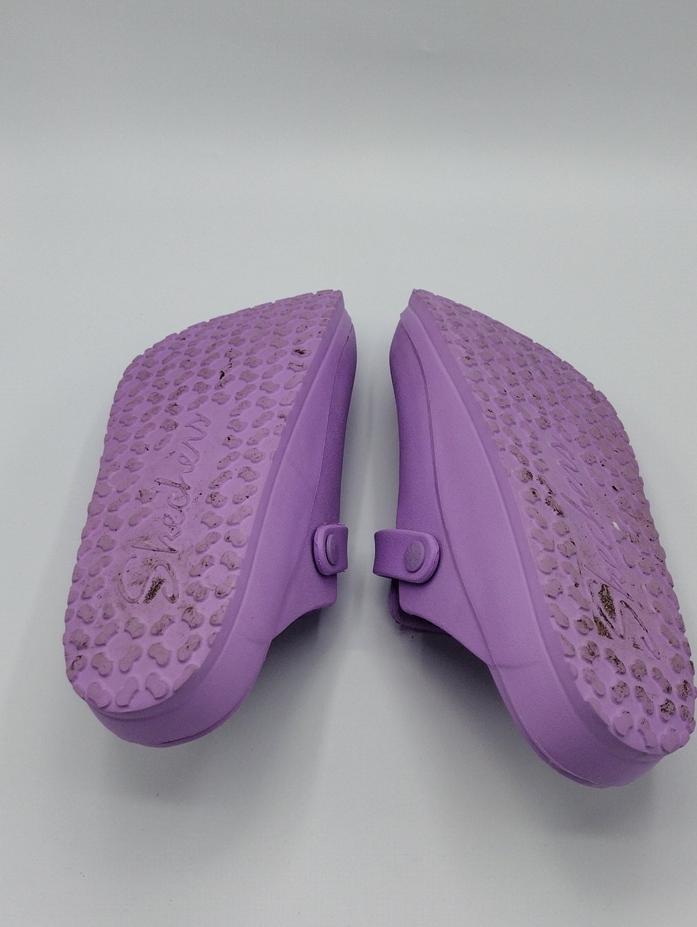 Skechers Women's Clogs Luxe Foam Slip On Purple Clogs Comfort Shoes Size 9 - Picture 6 of 7